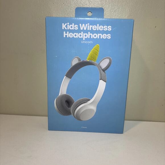 Unicorn Kids Wireless Headphones | Safe 85dB Volume Padded Bluetooth Headset - Picture 1 of 2
